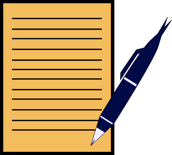 Pen and paper icon